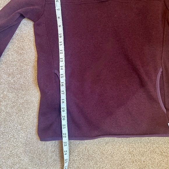 Eddie Bauer Women’s Burgundy Snap-Neck Fleece Pullover – Size S - Picture 8 of 9